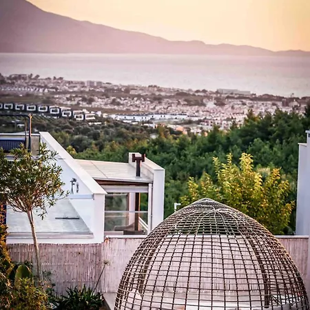 Mit Panorama-meerblick 20m Privatpool Villa Kusadasi