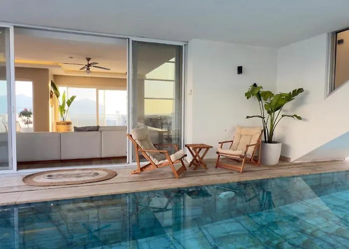 别墅 Mit Panorama-meerblick 20m Privatpool 库萨达斯